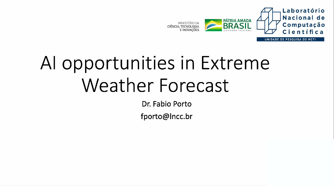 Ai Opportunities in Extreme Weather Forescast