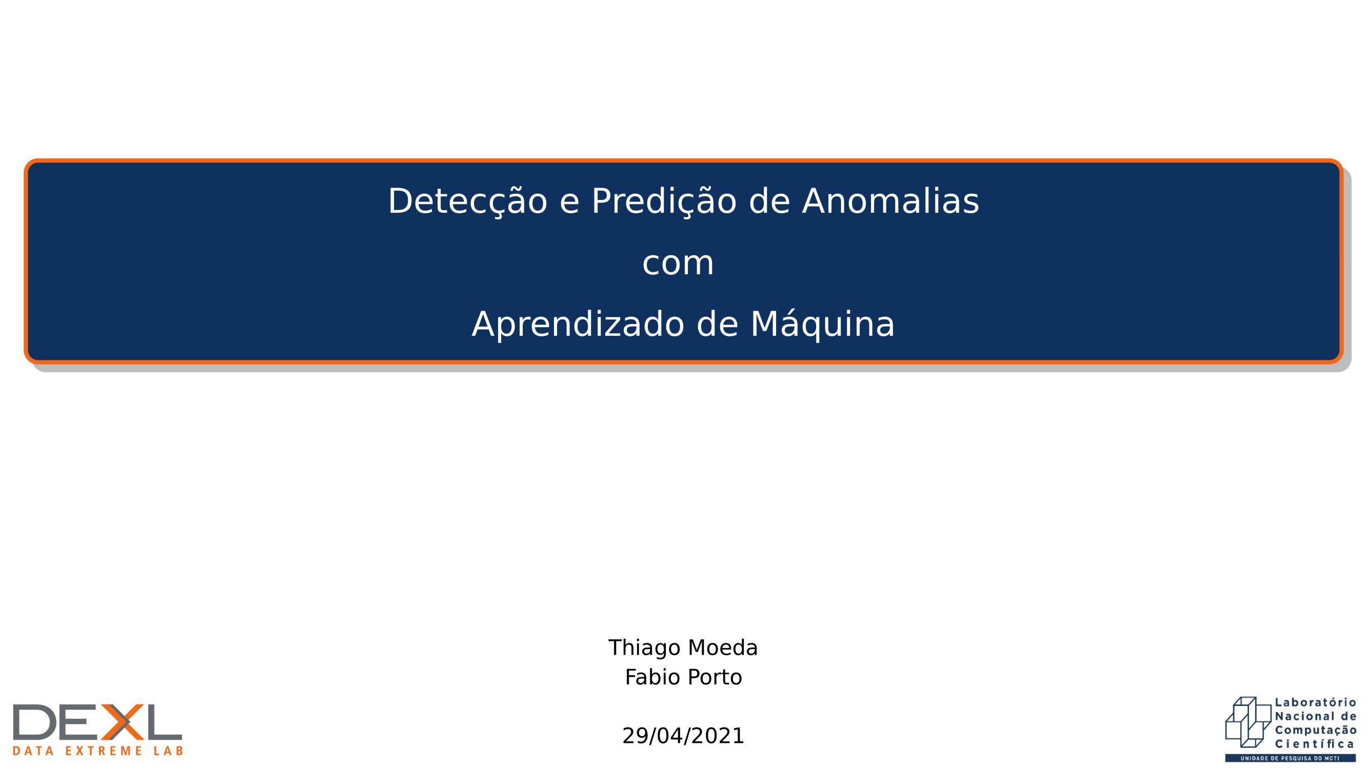 Detecção e Predição de Anomalias com  Aprendizado de Máquina